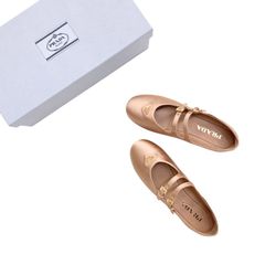 新品未使用 プラダ PRADA スタッズ バレリーナパンプス 38サイズ | Mercari