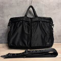 ✨PORTER タンカー 2WAY ビジネスバッグ ブラック ショルダー付 O3-885