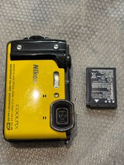 ジャンク品】NikonCOOLPIXW300オレンジ防水4Kカメラ箱ケース付き