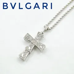 美品🌻BVLGARI セルペンティクロス ホワイトゴールド ネックレス 約41-46㎝ Yのサムネイル