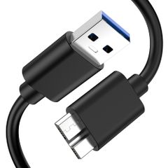 USB 3.0 to Micro USB 케이블 고속 데이터 전송 외장 HDD/SSD 하드 드라이브/Galaxy S5 Note 3 등 대응 1M