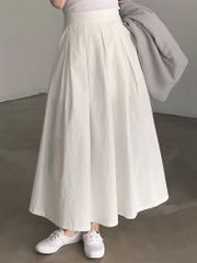 新品タグ付✨エブール サマーウール コットン フレアスカート さらさら