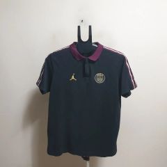 JORDAN × PSG ポロシャツ L ブラック 刺繍ロゴ 袖ライン コラボ - メルカリ