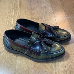 希少レア】コインローファー エナメル ハラコ ヒョウ柄 イタリア製