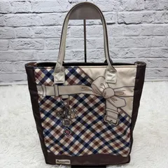 Aquascutum　バック　ブラウントートバッグ　チェック　799