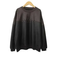 アズールバイマウジー AZUL by moussy フェイクスエード切り替えトップス M  黒 ブラックのサムネイル
