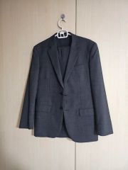 未使用品 しつけ糸 タグ付き スーツ上下セット 背抜き 180㎝ Hilton