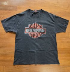 90s usa製 シングルステッチ vanson バイクTシャツ フェード 黒 - メルカリ