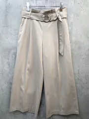 UNITED ARROWS green label relaxing ユナイテッドアローズグリーンレーベルリラクシング CSデザインマルカンワイド パンツ size38/ベージュ ■◇ レディース