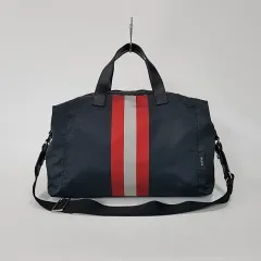正規品) バリー ストライプ ナイロン トートバッグ