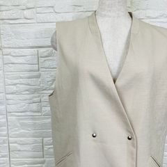 R'IAM-PLAGE ベージュ ノースリーブ ベスト ジレ❣️美品❣️ - メルカリ