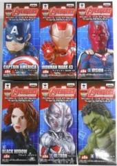 バンプレスト アベンジャーズAOUワールドコレクタブルフィギュア 全6種セット