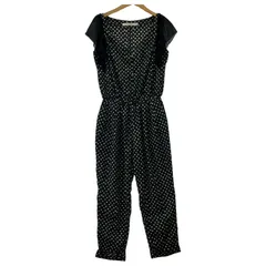 Khaju カージュ ドット柄 ノースリーブ オールインワンサロペット size表記なし/ブラックのサムネイル