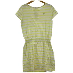 Arnold Palmer アーノルドパーマー ボーダー 半袖ワンピース size2/ライトイエロー×オフホワイトのサムネイル