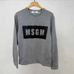 MSGM ロゴ スウェット グレー ユニセックス JS50のサムネイル