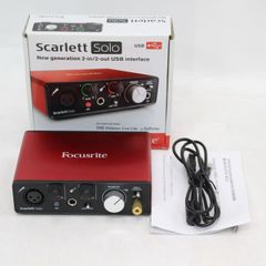 604)【美品】Focusrite（フォーカスライト）USBオーディオインターフェース Scarlett Solo（スカーレット・ソロ）第2世代（2nd Gen）
