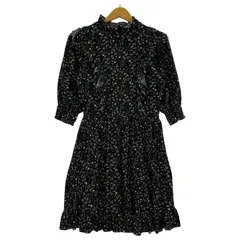 ZARA  ザラ   総柄ワンピース sizeEUR M/ブラック系