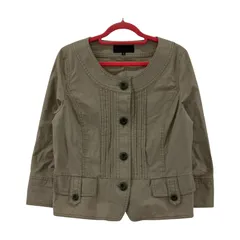 UNTITLED アンタイトル ノーカラージャケット size1/グレージュ系