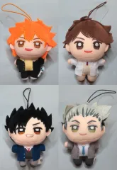 【中古】ぬいぐるみマスコット・ぬいぐるみバッジ 全4種セット ぬいぷりけmini1～制服vol.1～ 「ハイキュー!!」