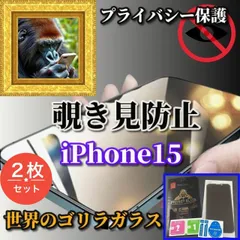 最新トレンド【iPhone15 15Plus 15Pro 15ProMax】☆2枚セット☆強化ガラスフィルム 指紋防止 簡単貼り付け 高硬度9H☆大切な情報を保護 プライバシー保護☆《高品質ゴリラガラス》覗き見防止フィルム