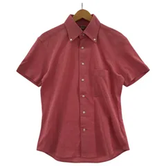 PAUL STUART ポールスチュアート半袖シャツ sizeM/レッド