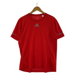adidas アディダス Tシャツ レッド Lサイズ - メルカリ