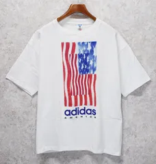 【デッドストック】90's~【USA製】ビンテージ【ADIDAS】アディダス【白】ロゴ入り【Tシャツ】サイズＸＬ  DD1813-7-50
