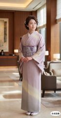 上品 涼やか 二重紗 紗合わせ 夏のフォーマル 訪問着 身丈161 - メルカリ