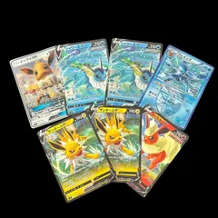 ポケモンカード イーブイGX シャワーズV サンダースV ブースターV グレイシア まとめ売り 進化系 Vカード GXカード トレカセット