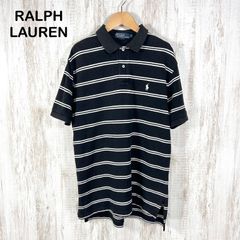 Polo by Ralph Lauren ボーダー ブラック S ビッグポニー - メルカリ