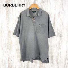 【美品】バーバリー　ポロシャツ　半袖　ホースロゴ　ノバチェック　金ボタン　L 美品 バーバリー ノバチェック 半袖 ポロシャツ 英国製 ホースロゴ