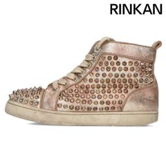 222 ルブタン Louis Spikes レザー スタッズ スニーカー 23 - メルカリ