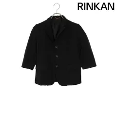 ブラックコムデギャルソン  09AW  1D-J002 AD2009ポリ縮絨五分袖ジャケット レディース Sのサムネイル