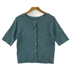 Rope Picnic ロペピクニック 2WAY ハーフスリーブカーディガン size38/ブルー系