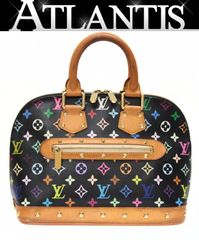 ルイヴィトン Louis Vuitton アルマPM ハンドバッグ マルチカラ― 黒
