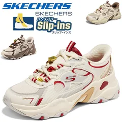 新品未使用 箱あり Skechers スケッチャーズ スリップインズ レディース 厚底 ダッドスニーカー 幅広 軽量 滑りにくい 疲れない 新作 50代おすすめ 母の日プレゼント DLITES WOMEN 800033