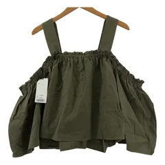 美品  MOUSSY  マウジー  タグ付き オフショルダーカットソー size1/カーキ