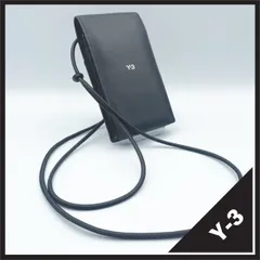 Y-3（ワイスリー） スマホポーチ ショルダーバッグ ネックポーチ レザー 本革 ブラック 黒 ロゴ ミニバッグ ポシェット モード ストリート アディダス ヨウジヤマモト 斜め掛け ユニセックスのサムネイル