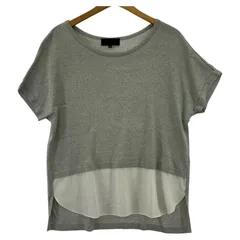 UNTITLED アンタイトル 素材切替ニット size2/グレー