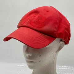 KO4119□Y-3 ヨウジヤマモト キャップ レッド コットン×ポリウレタン フリーサイズのサムネイル