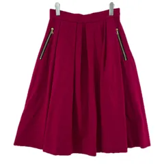 Drawer ドゥロワー ウールフリルスカート size38/ピンクのサムネイル