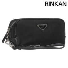 プラダ ナイロン×レザー ショルダー メッセンジャー バッグ 三角