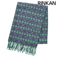 極美品 エルメス カシミヤマフラー レクトヴェルソ リバーシブル紺 