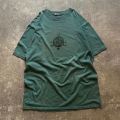 90s バーバリーズ Tシャツ スペイン製 刺繍 エメラルドグリーン L 
