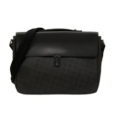 dunhill/ALFREDDUNHILL(ダンヒル) ショルダーバッグ - 黒×ダークブラウン 2way/ロックNo.「010」 レザーのサムネイル