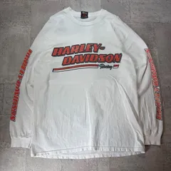 O-1444 Harley-Davidson ハーレーダビッドソン グラフィック袖プリントロングTシャツ サイズL