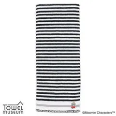 【新品・3営業日で発送】タオル美術館(Towel Museum) 【ムーミン】 フェイスタオル ミイボーダー2【2026新作】 (47-0562150-BK)【入数:2】