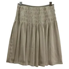 UNTITLED  アンタイトル フレアスカート size1/グレージュ系