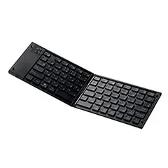 【中古】 エレコム キーボード Bluetooth 折りたたみ マルチペアリング ブラック TK-FLP01BK