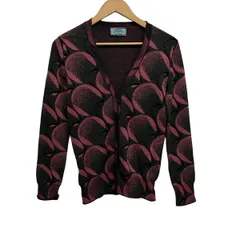 PRADA(プラダ) カーディガン サイズ38 S レディース - グレー×ピンク×黒 長袖のサムネイル